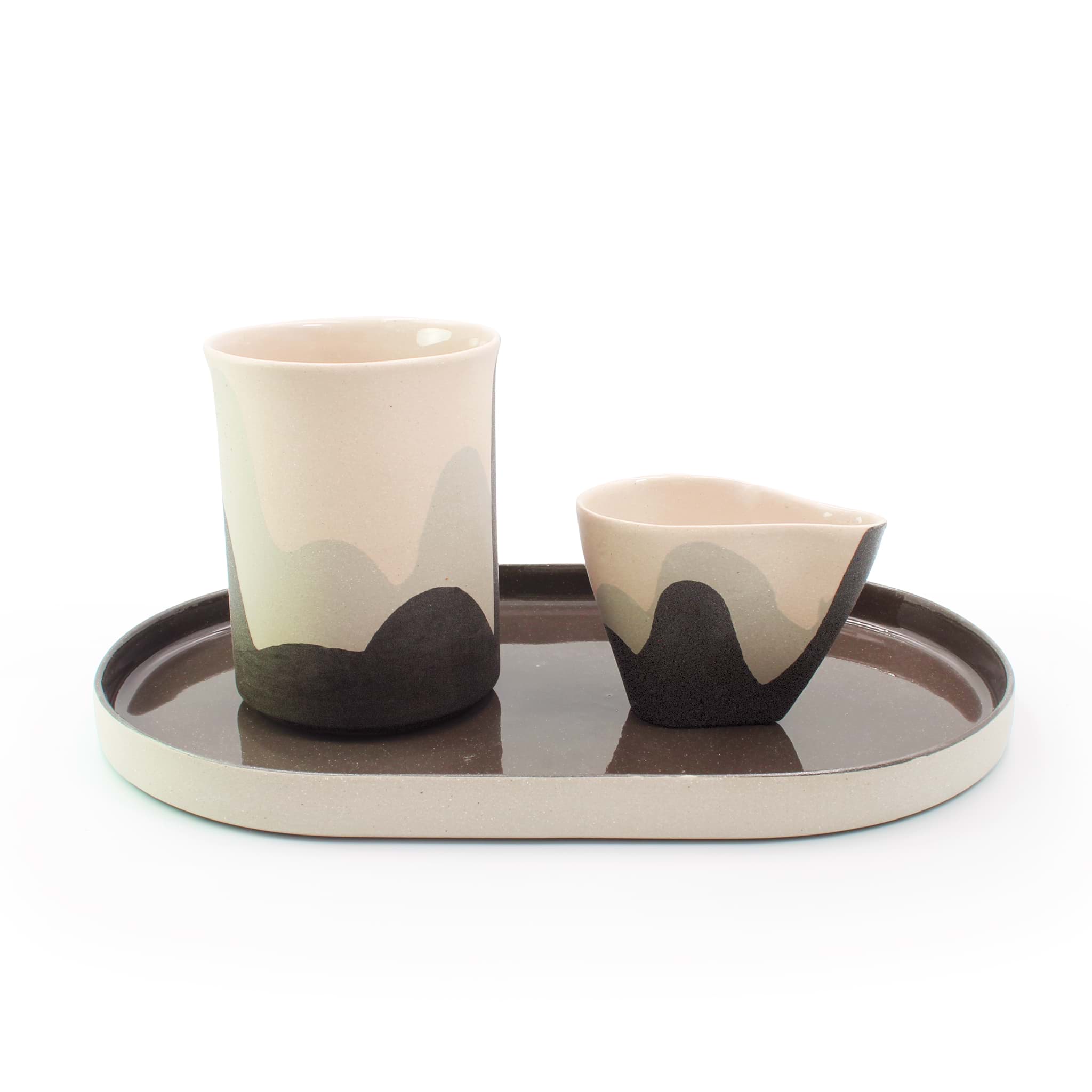 Camuflage Matte L Mug Latte Set resmi