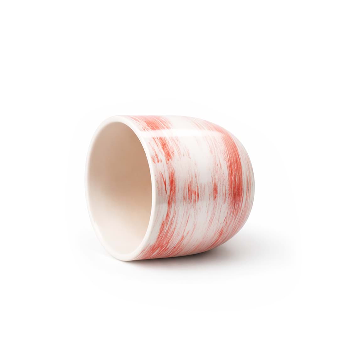 Pink Brush Espresso Fincan resmi